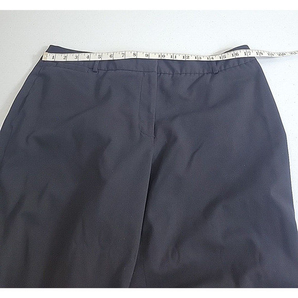 Liz Claiborne Black Elizabeth Straight Leg Mid Rise Casual Pants Women's Size 14 - Picture 4 of 9